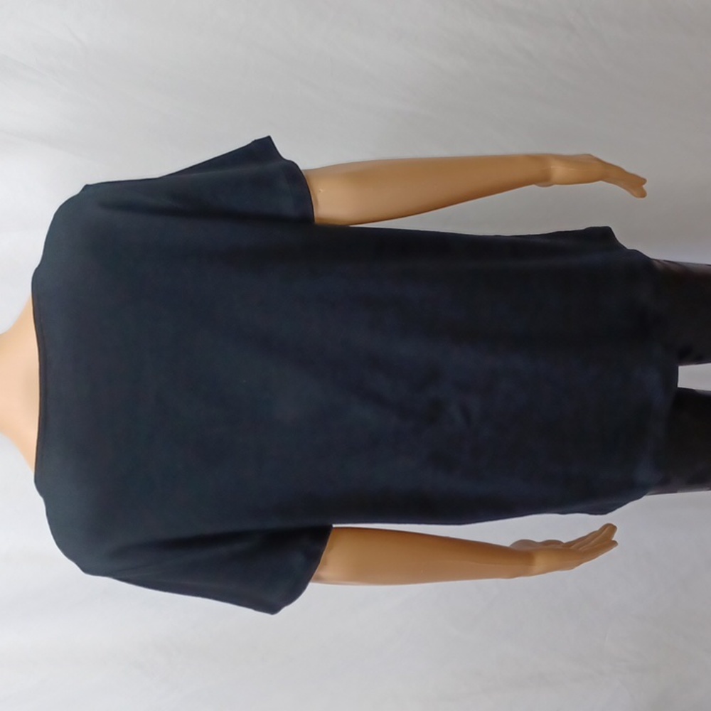 Karen Scott Women's Cotton Keyhole-Cutout Top, Deep Black - Picture 6 of 9